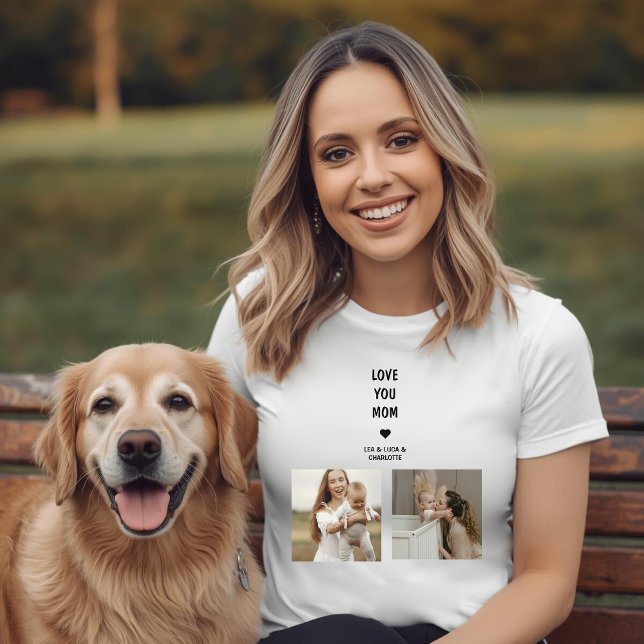 Modern Personalized Photo Gift for Mom T Shirt (Skapare uppladdad)