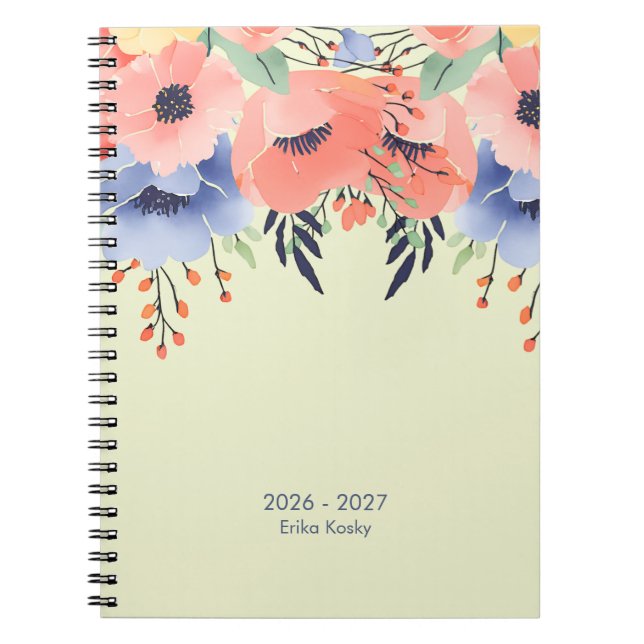 Modern Personalized Professional Aesthetic Anteckningsbok (Framsidan)