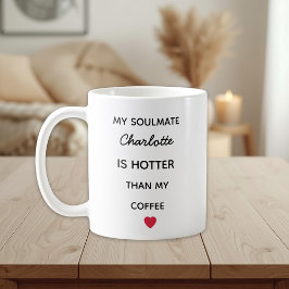 Modern Personalized Soulmate Coffee Mug Kaffemugg