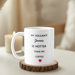 Modern Personalized Soulmate Coffee Mug Kaffemugg