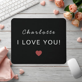 Modern Personalized Valentine Mouse Pad Musmatta