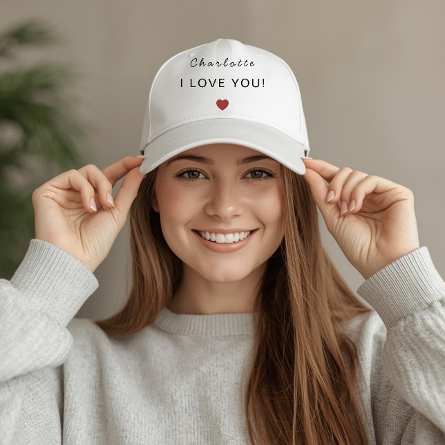 Modern Personalized Valentine Trucker Hat Keps (Skapare uppladdad)