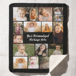 Modern Personlig 16 Photo Collage Anpassningsbar F<br><div class="desc">Den moderna Personligen 16 Photo Collage Anpassningsbar Färg Fleece Blanket erbjuder ett unikt sätt att fira minnen. Med 16 av dina favoritfoton i ett snyggt-kollage får filten en personlig beröring till din hemdekanter. Du kan anpassa bakgrunden färg så att den matchar stil, skapar den till en mångsidig och tankfull gåva....</div>