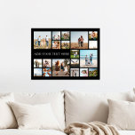 Modern Personlig 19 Fotokollage Poster<br><div class="desc">Skapa din egen personlig fotokollage poster med 19 av dina favoritfoton och anpassningsbar text.</div>