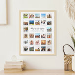 Modern Personlig 27 Bilder fotokollage Poster<br><div class="desc">Skapa ditt eget moderna fotokollage poster med 27 av ditt favoritprogram bilder i en enkel trendig. Lägg till din egen personlig för valfritt tillfälle.</div>