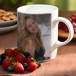 Modern Personlig 2 Foto Examen Kaffemugg