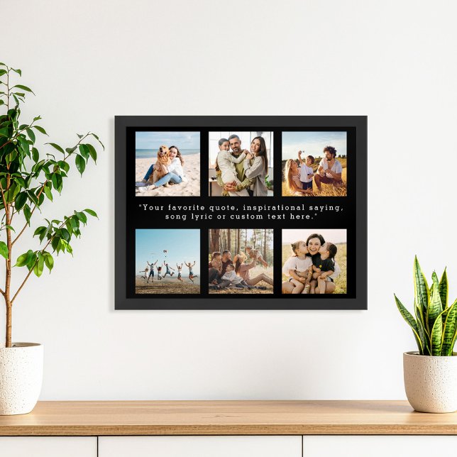 Modern Personlig 6 Anpassningsbar för fotokollage Poster (Skapare uppladdad)