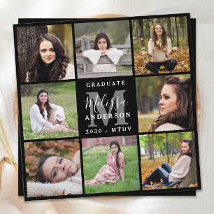 Modern Personlig 8 Photo Collage Studenten Meddelande