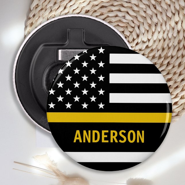 Modern Personlig 911 Dispatcher för tunn Guld-linj Flasköppnare (Skapare uppladdad)