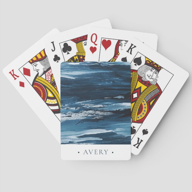 Modern Personlig Abstrakt Casinokort (Baksidan)