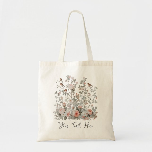 Modern Personlig Akvarell Vildblomma Blommig   Tygkasse (Framsidan)