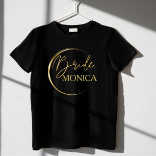 Modern personlig av i guld t shirt