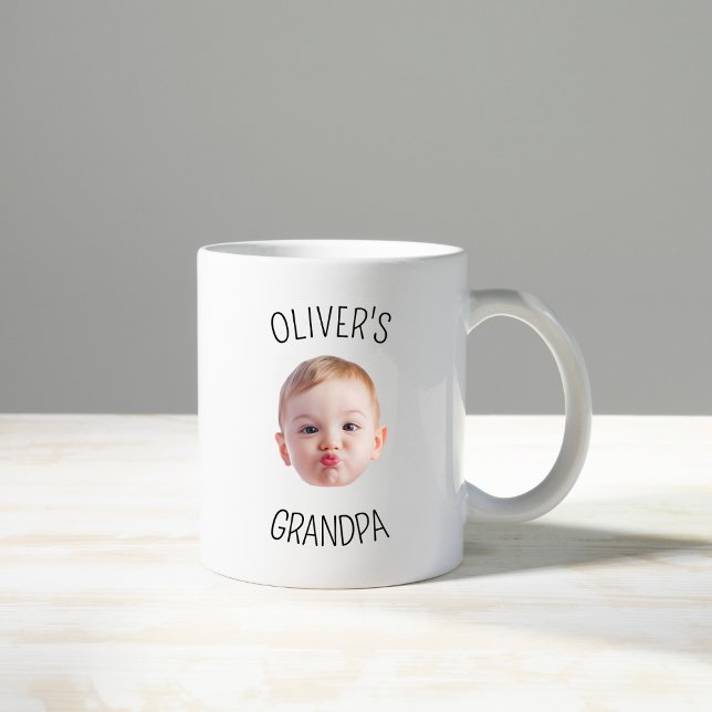 Modern personlig babybildmugg för farfar kaffemugg (Skapare uppladdad)