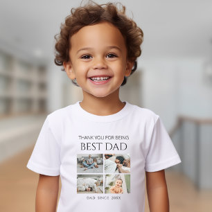 Modern Personlig Bästa Pappa Foto Småbarns T-Shirt