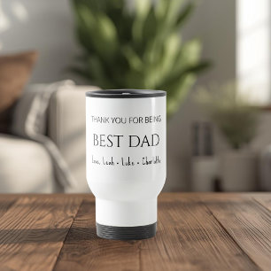 Modern Personlig Bästa Pappa Resemugg