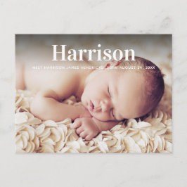 Modern Personlig Birgement Postcard Vykort