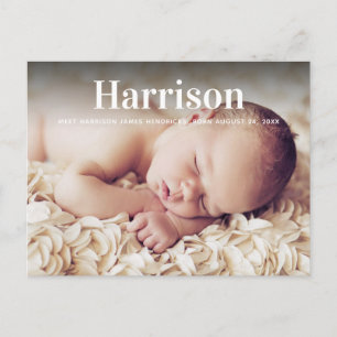 Modern Personlig Birgement Postcard Vykort