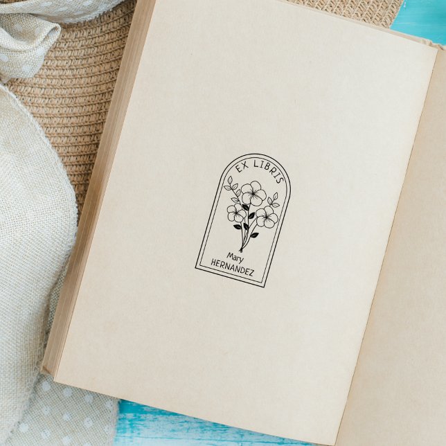 Modern Personlig blomma Ex Libris Stämpel (Skapare uppladdad)