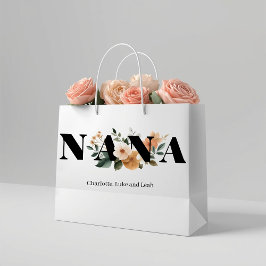 Modern Personlig Blommig Nana-gåva