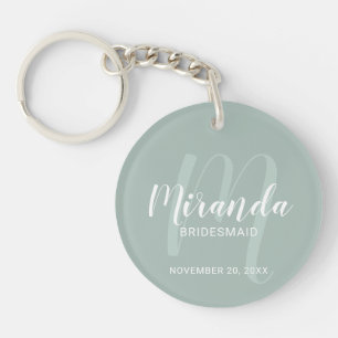 Modern Personlig - Bridesmaid Keychain