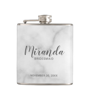 Modern Personlig - Bridesmaid-kolv Fickplunta