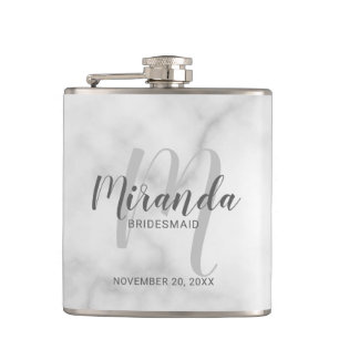 Modern Personlig - Bridesmaid-kolv Fickplunta