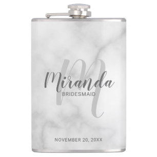 Modern Personlig - Bridesmaid-kolv Fickplunta