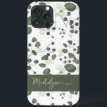 Modern Personlig Chic grönt Eucalyptus mönster<br><div class="desc">Lägg till en del modern elegans i din iPhone med Grönten Modern Personlig Chic Eucalyptus Mönster Fodral-Mate iphone case. Den här snyggtens telefonväska har ett eget namnskript och en pulserande grönt eucalyptus mönster. Fodral visar en elegant och sofistikerad elegant med ett skript namn som visas på en grönt pub. Med...</div>