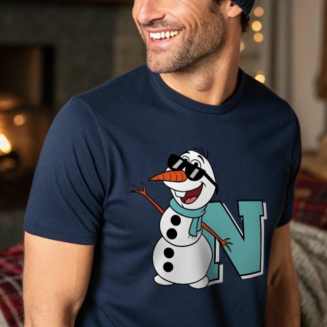 Modern Personlig Cute Snögubbe Winter T Shirt (Skapare uppladdad)