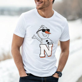 Modern Personlig Cute Snögubbe Winter T Shirt