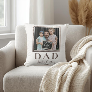 Modern Personlig Dad Foto Kudde