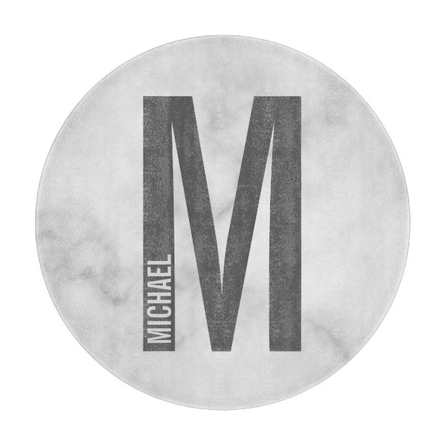 Modern Personlig, djärv Monogram och Namn (Framsidan)
