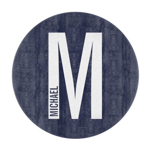 Modern Personlig, djärv Monogram och Namn (Framsidan)