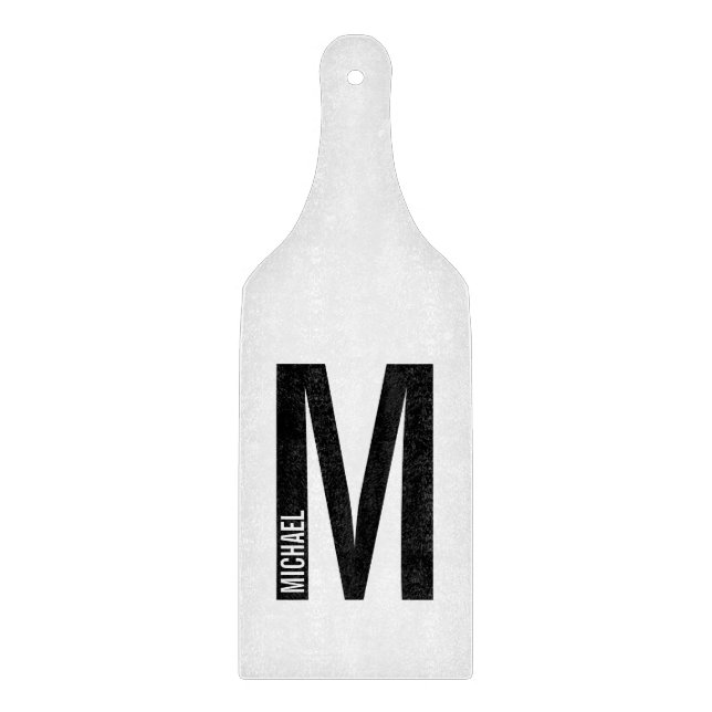 Modern Personlig, djärv Monogram och Namn (Framsidan)