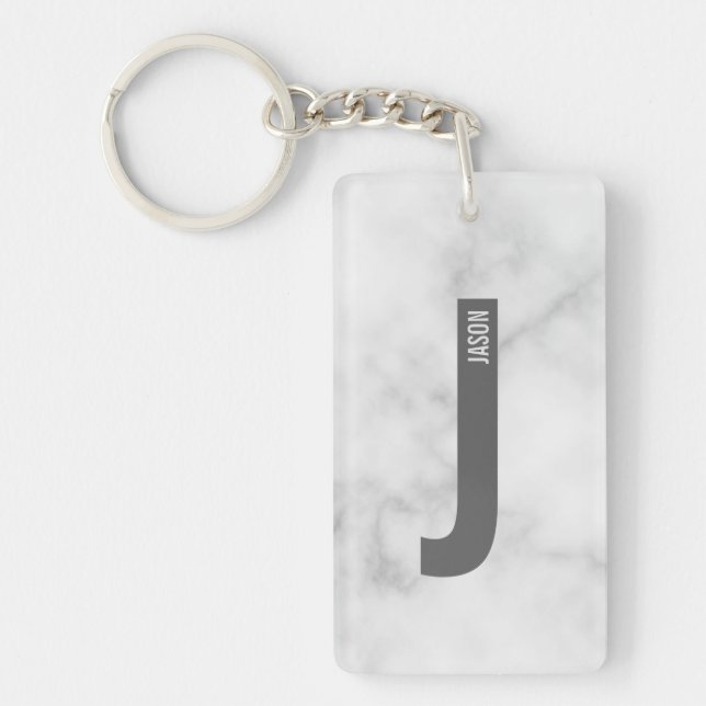 Modern Personlig, djärv Monogram och Namn (Framsidan)