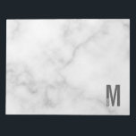 Modern Personlig, djärv Monogram och Namn Anteckningsblock<br><div class="desc">Modern Monogramdesign med personlig monogram brev "M" och namn i modernt fet sans serif font stil.</div>