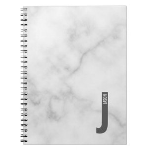 Modern Personlig, djärv Monogram och Namn Anteckningsbok