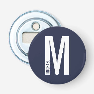 Modern Personlig, djärv Monogram och Namn Flasköppnare