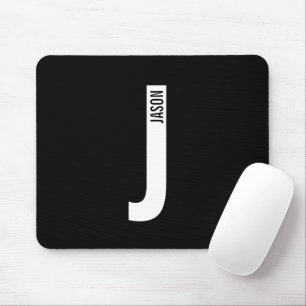 Modern Personlig, djärv Monogram och Namn Musmatta