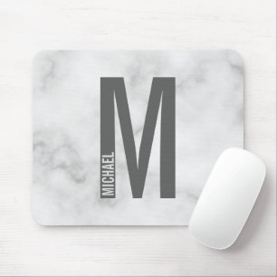 Modern Personlig, djärv Monogram och Namn Musmatta