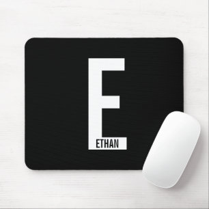 Modern Personlig, djärv Monogram och Namn Musmatta