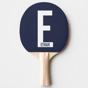 Modern Personlig, djärv Monogram och Namn Pingisracket