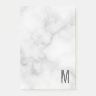 Modern Personlig, djärv Monogram och Namn Post-it Block
