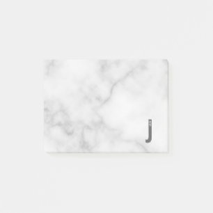 Modern Personlig, djärv Monogram och Namn Post-it Block