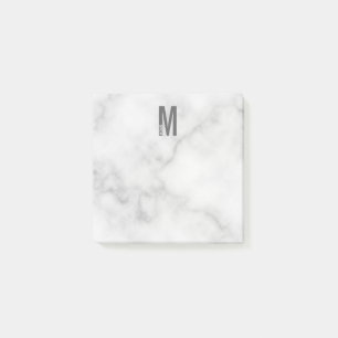 Modern Personlig, djärv Monogram och Namn Post-it Block