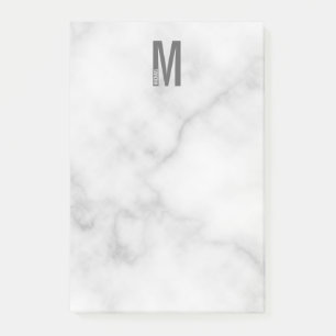 Modern Personlig, djärv Monogram och Namn Post-it Block