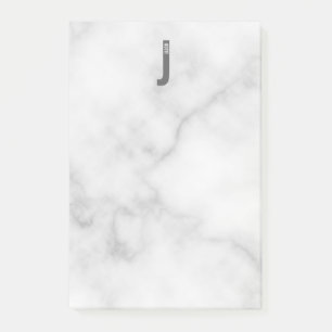 Modern Personlig, djärv Monogram och Namn Post-it Block