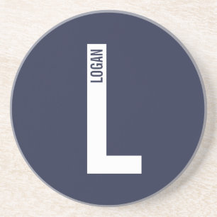 Modern Personlig, djärv Monogram och Namn Underlägg