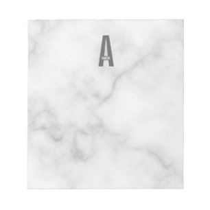 Modern Personlig, djärvt Monogram och Namn Anteckn Anteckningsblock