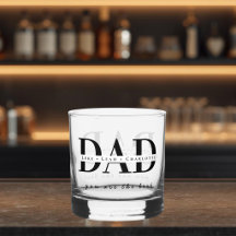 Modern personlig FADERS whiskyglas